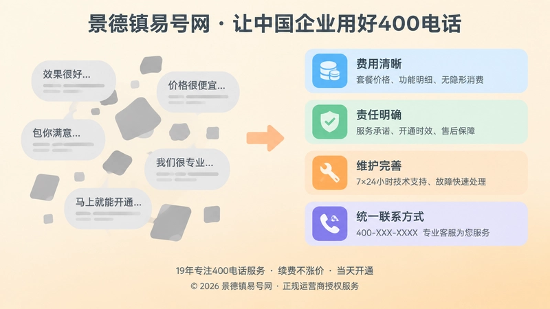 模糊承诺与完整承诺左右对比扁平化插画